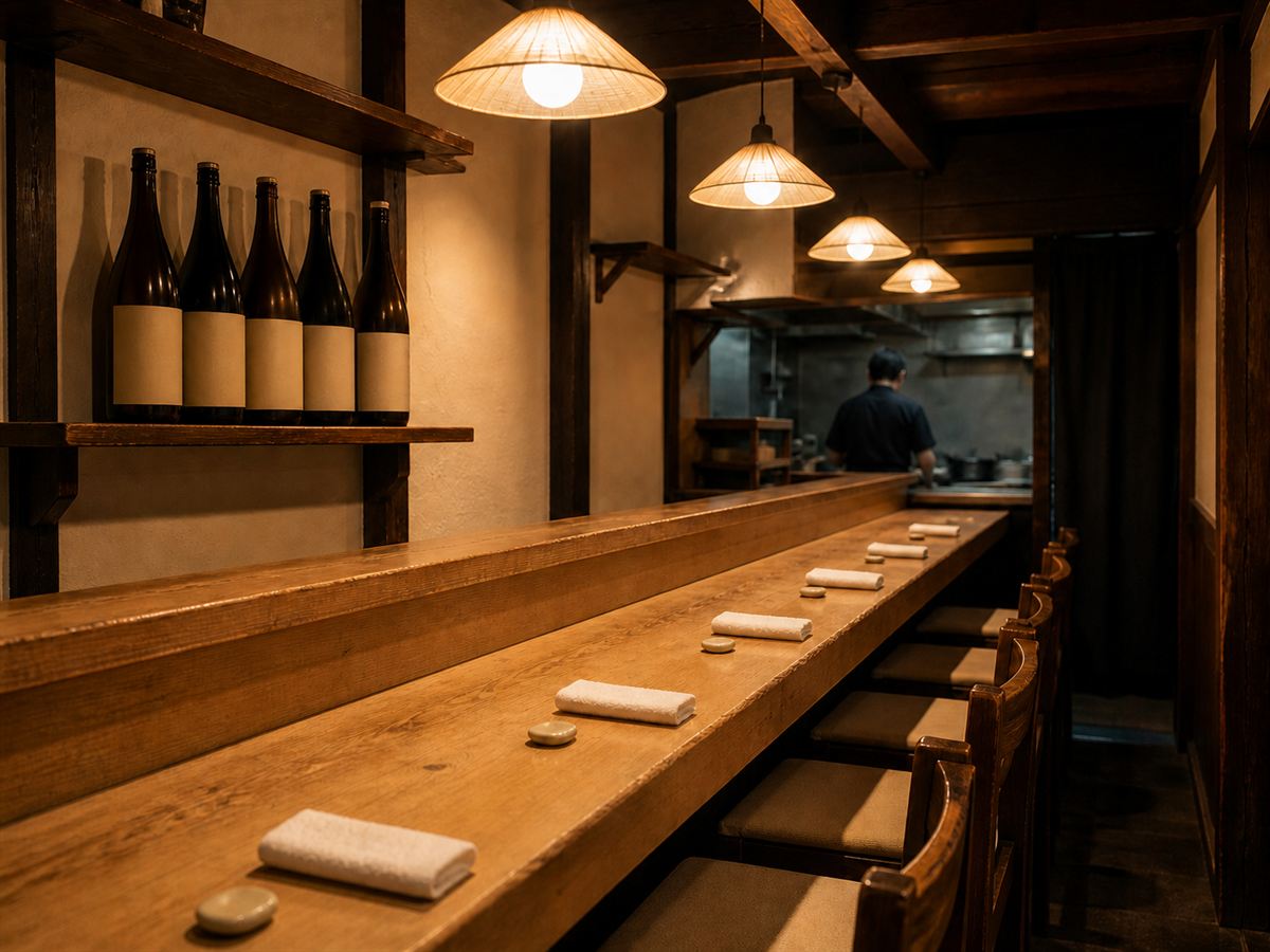 カウンター席の店内